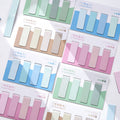 Morandi magnetic bookmarks included in the reading annotation set
